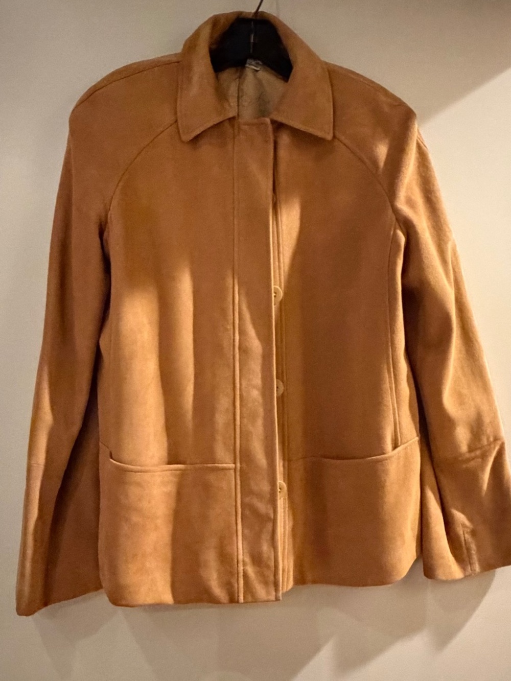 Saks Fifth Ave Suede Drop Shoulder Jacket SZ-10